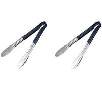 Hygiplas 12275 Colour Coded Serving Tong,Blue,300mm (Pack of 2)