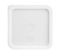 Hygiplas Square Lid for Food Storage Container - Medium, White, Size: 17(H) x 231(W) x 231(D)mm,Temperature Range: -5 degree to 70 degree celsius,Durable Polycarbonate,Dishwasher & Freezer Safe,CF050