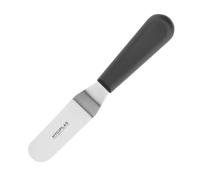 Hygiplas Angled Blade Palette Baking Knife Black 10cm - Spatula for Spreading Icing, Sandwich Fillings D420