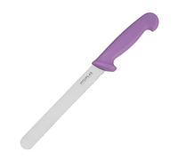 Hygiplas Bread Knife 20 cm/8 inch, Purple - Colour Coded for Allergenic Foods, Stainless Steel, Nylon Handle, Dishwasher Safe, FP731