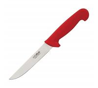 Hygiplas C890 Boning Knife, 6" Stiff Blade, Red