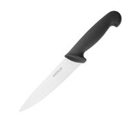 Hygiplas Chef Knife Black 15.5cm - Stainless Steel Sharp Blade, Corrosion and Rust Resistant, Dishwasher Safe C554