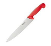 Hygiplas Chef Knife Red 21.8cm - Stainless Steel Sharp Blade, Corrosion and Rust Resistant, Dishwasher Safe C895