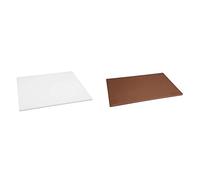Hygiplas Chopping Board in White - Low Density - 10 x 600 x 450 mm & J256 Brown Low Density Chopping Board for Vegetable