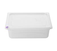 Hygiplas Click PP 1/2 GN Food Container with Lid, 100mm 5.9Ltr (Pack of 4)