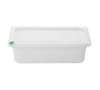 Hygiplas Click PP 1/3 GN Container with Lid, 100mm 3.6Ltr, 4 Pack