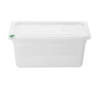 Hygiplas Click PP 1/3 GN Food Container with Lid, 150mm, 5.3Ltr, Pack of 4