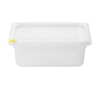 Hygiplas Click PP 1/4 GN Food Container with Lid, 100mm 2.5Ltr (Pack 4)