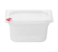 Hygiplas Click PP 1-9 GN with Lid & 7 Colour clips, 100 mm 0.85 Ltr, Pack 4
