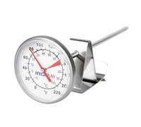 Hygiplas Coffee Milk Thermometer Stainless Steel Jug Clip Dishwasher Safe - 5"