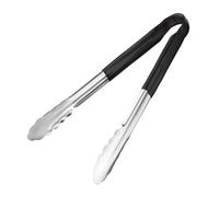 Hygiplas Colour Coded Black Serving Tongs 300mm