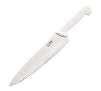 Hygiplas Colour-Coded Chef's Knife 25.5cm / 10 inch Blade Professional Grade | White for Dairy | Weight: 200 grams | C879