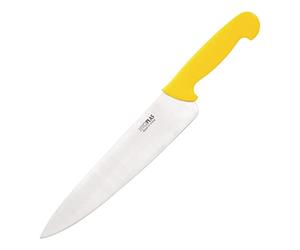 Hygiplas Colour-Coded Chef's Knife 25.5cm / 10 inch Blade Professional Grade | Yellow for Cooked Meats | Weight: 190 grams | C816