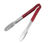 Hygiplas Colour Coded Red Serving Tongs 300mm