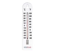 Hygiplas Commercial Plastic Wall Thermometer J228, White