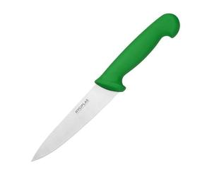 Hygiplas Cooking Chef Knife Green 15.9cm - Ideal for Cutting Fruits and Vegetables, Stainless Steel Blade C864