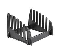 Hygiplas Dishwasher Safe Chopping Board Rack with Six 14mm Slots, Black