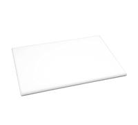 Hygiplas Extra Thick High Density White Chopping Board for Bakery - 45x30cm