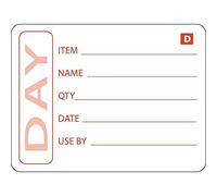 Hygiplas Dissolvable Prepared Food Labels (Pack of 250), Size: 50(H) x 75(W)mm, GH350