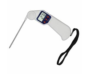 Hygiplas Easytemp Thermometer in White - Fold-Away Probe -50°C to 300°C