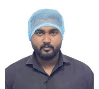 Hygiplas Hair Net, Blue, Pack 50