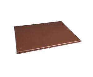 Hygiplas HDPE Extra Large Chopping Board for Vegetables, Brown 60x45cm