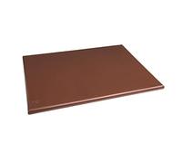 Hygiplas HDPE Extra Large Chopping Board for Vegetables, Brown 60x45cm | Dishwasher-safe construction prevents cross-contamination, resists absorption, and features a functional colour-coded system.