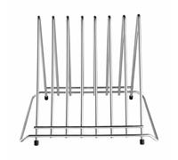 Hygiplas Heavy Duty Chopping Board Rack Stainless Steel, 7 Slots