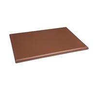 Hygiplas Heavy Duty HDPE Extra Thick Chopping Board, Brown, 45x30cm