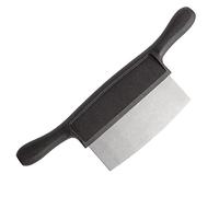 Hygiplas Heavy Duty Two-Handed Chopping Board Scraper, Black
