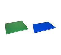 Hygiplas High Density Chopping Board Blue - 24x18x1" & Hygiplas High Density Chopping Board Green - 24x18x1"