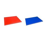 Hygiplas High Density Chopping Board Blue - 24x18x1" & Hygiplas High Density Chopping Board Red - 24x18x1"