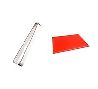 Hygiplas High Density Chopping Board Red - 24x18x1" & Vogue Fish Bone Tweezers St/St - 30mm 1 1/5"