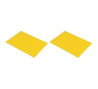 Hygiplas J254 Low Density Chopping Board, Cooked Meat, Yellow (Pack of 2)