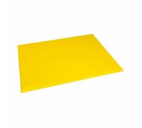 Hygiplas Large High Density Yellow Chopping Board for Cooked Meat - 60x45cm