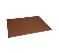 Hygiplas Low Density Brown Chopping Board Large 600x450x10mm - Colour Coded, Dishwasher Safe Cutting Board HC873