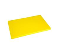 Hygiplas LDPE Chopping Board Dishwasher Safe, Large Yellow 600x450x20mm