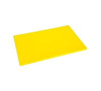 Hygiplas Low Density Antibac Chopping Board, Size: 450x300x10 mm, Colour Coded Yellow for Cooked Meats Prep, LDPE Cutting Board, Dishwasher Safe, Non-Toxic & Non-Absorbent, HC861