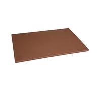 Hygiplas Low Density Antibac Chopping Board, Size: 450x300x10 mm, Colour Coded Brown for Vegetables Prep, LDPE Cutting Board, Dishwasher Safe, Non-Toxic & Non-Absorbent, HC857