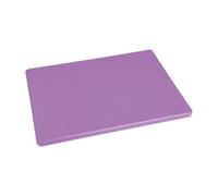 Hygiplas Low Density Chopping Board, Small Purple 229x305x12mm | Polyethylene build helps prevent cross-contamination in busy commercial kitchens; supports strict HACCP hygiene compliance.