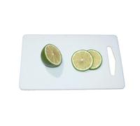 Hygiplas Low Density Cutting Board 6x10x1/4 Dishwasher Safe, White | Space-saving design fits easily into compact prep areas, helping you chop and slice efficiently at the bar.
