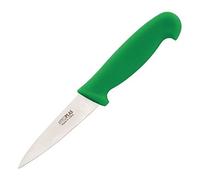 Hygiplas Paring Knife 8.3 cm/3.5 inch Blade, Green, Colour-Coded Paring Knife - Green for Salads, Fruits & Vegetables, Weight: 30 g - Knife Length: 180 mm, Dishwasher Safe, C866