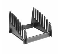 Hygiplas Plastic Chopping Board Rack - 7 x 14mm Slots, Black