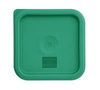 Hygiplas Polycarbonate Square Food Storage Container Lid Green Small