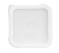 Hygiplas Polycarbonate Square Food Storage Container Lid White Small