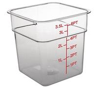 Hygiplas Polycarbonate Square Storage Container 3.5Ltr, Clear