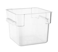 Vogue Hygiplas Polycarbonate Square Storage Container, 5.5 Ltr
