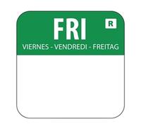 Vogue L935 Colour Coded Food Labels, "Friday", 1", Green