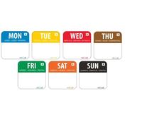Hygiplas Removable Colour Coded Food Labels (Pack of 1000) @Next Day Delivery