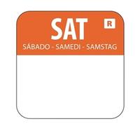 Hygiplas Removable Colour Coded Food Labels Saturday (000)